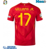 Spain Nico Williams #17 Replica Home Shirt Euro 2024 Short Sleeve